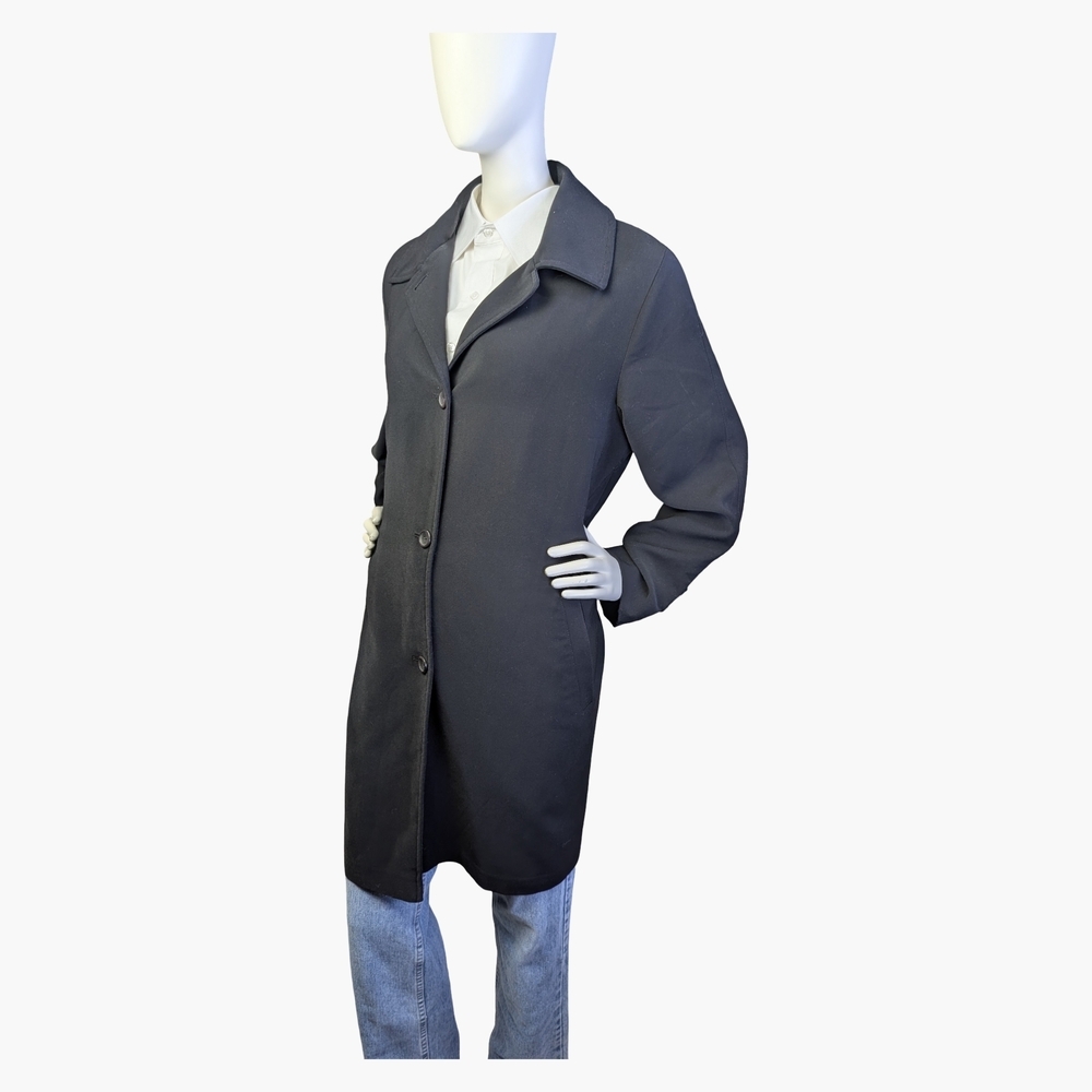London Fog Classic Button Front Spring And Fall Coat | Tailored Jacket | Size L - Picture 4 of 8